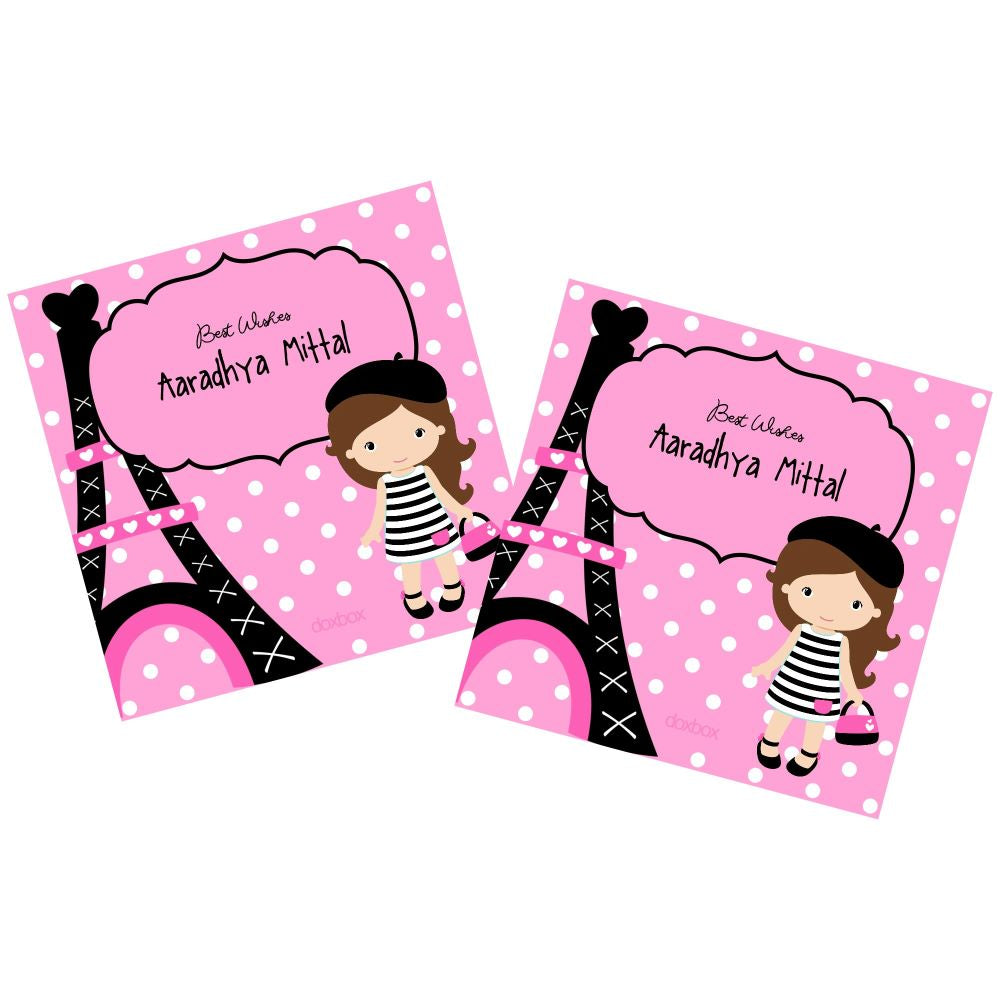 Personalised Gift Tags - Paris Shopping