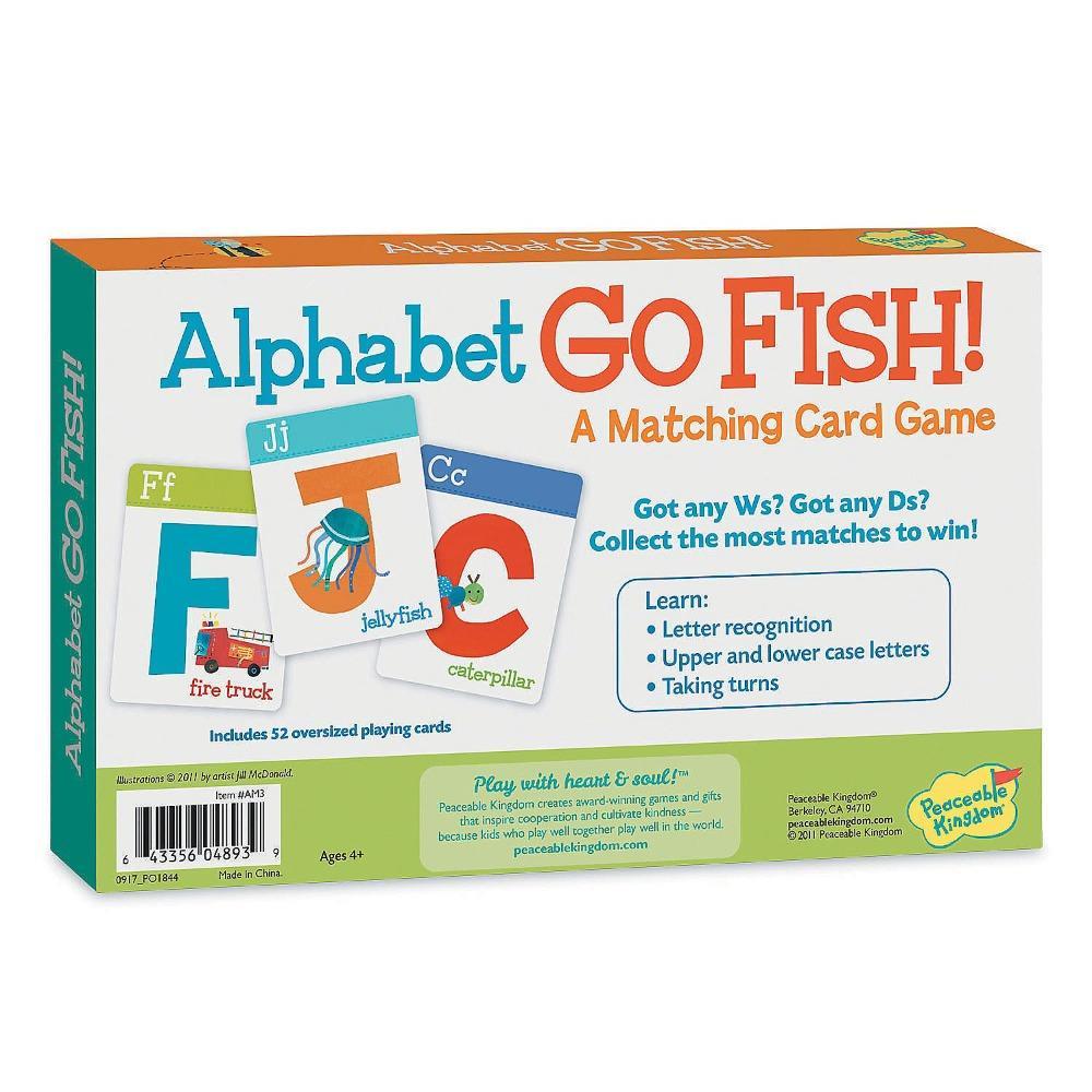 Peaceable Kingdom Alphabet Go Fish! Card Game-Kids Games-Peaceable Kingdom-Toycra