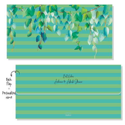 Envelope- Green Stripes