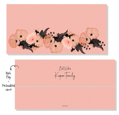 Envelope- Peach Floral