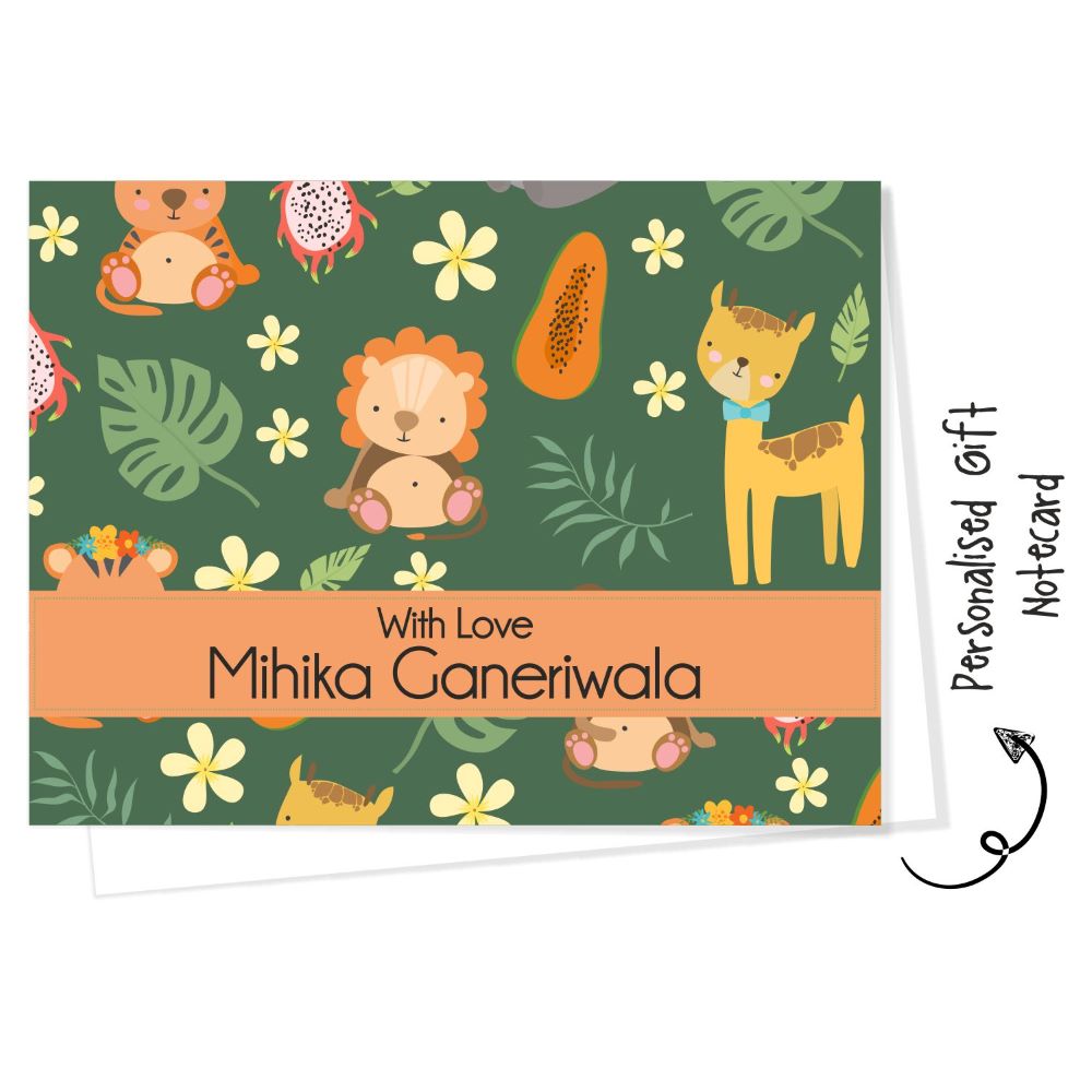 Personalised Gift Notecard - Cute Animal