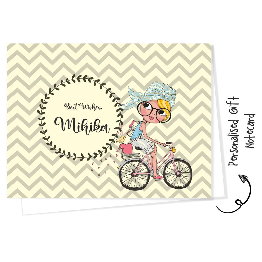 Personalised Gift Notecard - Cycle Ride