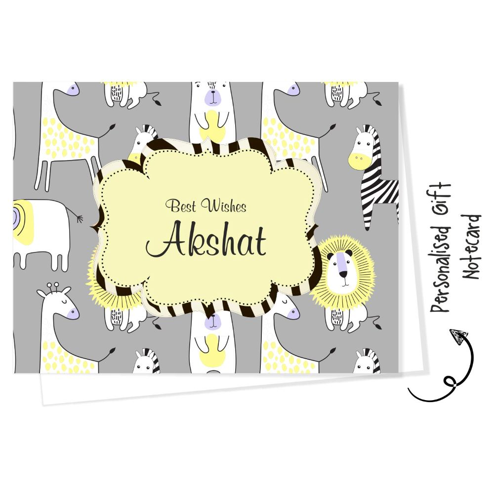 Personalised Gift Notecard - Jungle