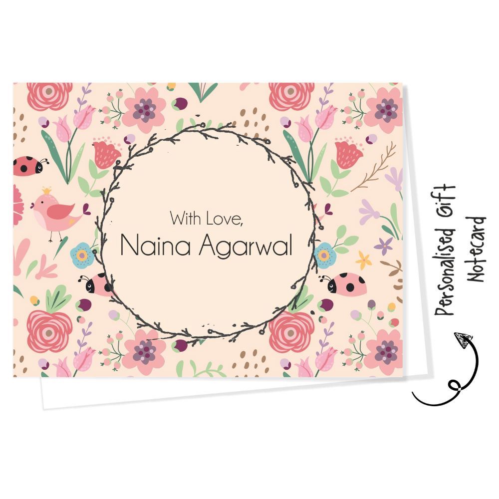 Personalised Gift Notecard -Pink Spring