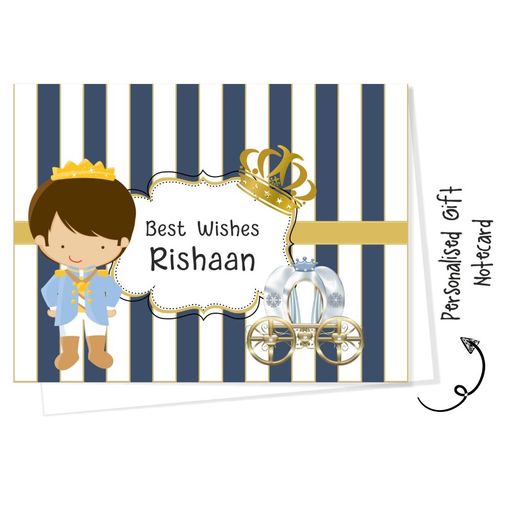 Personalised Gift Notecard -  Prince