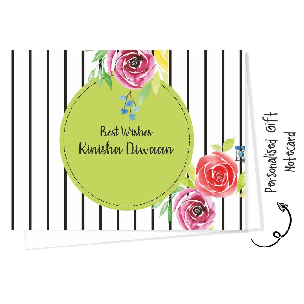 Personalised Gift Notecard -Rose