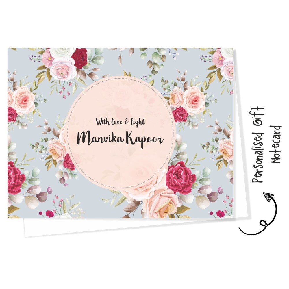 Personalised Gift Notecard -Rose Garden