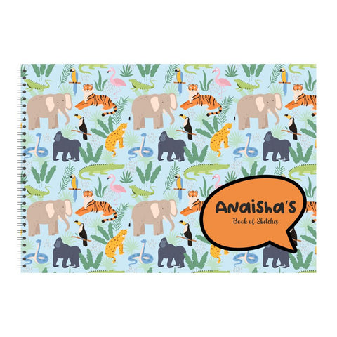 Personalised Sketchbook - Animal World