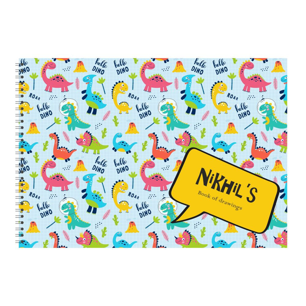 Personalised Sketchbook - Dinosaurs