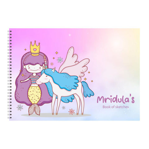 Personalised Sketchbook - Dreamy Mermaid