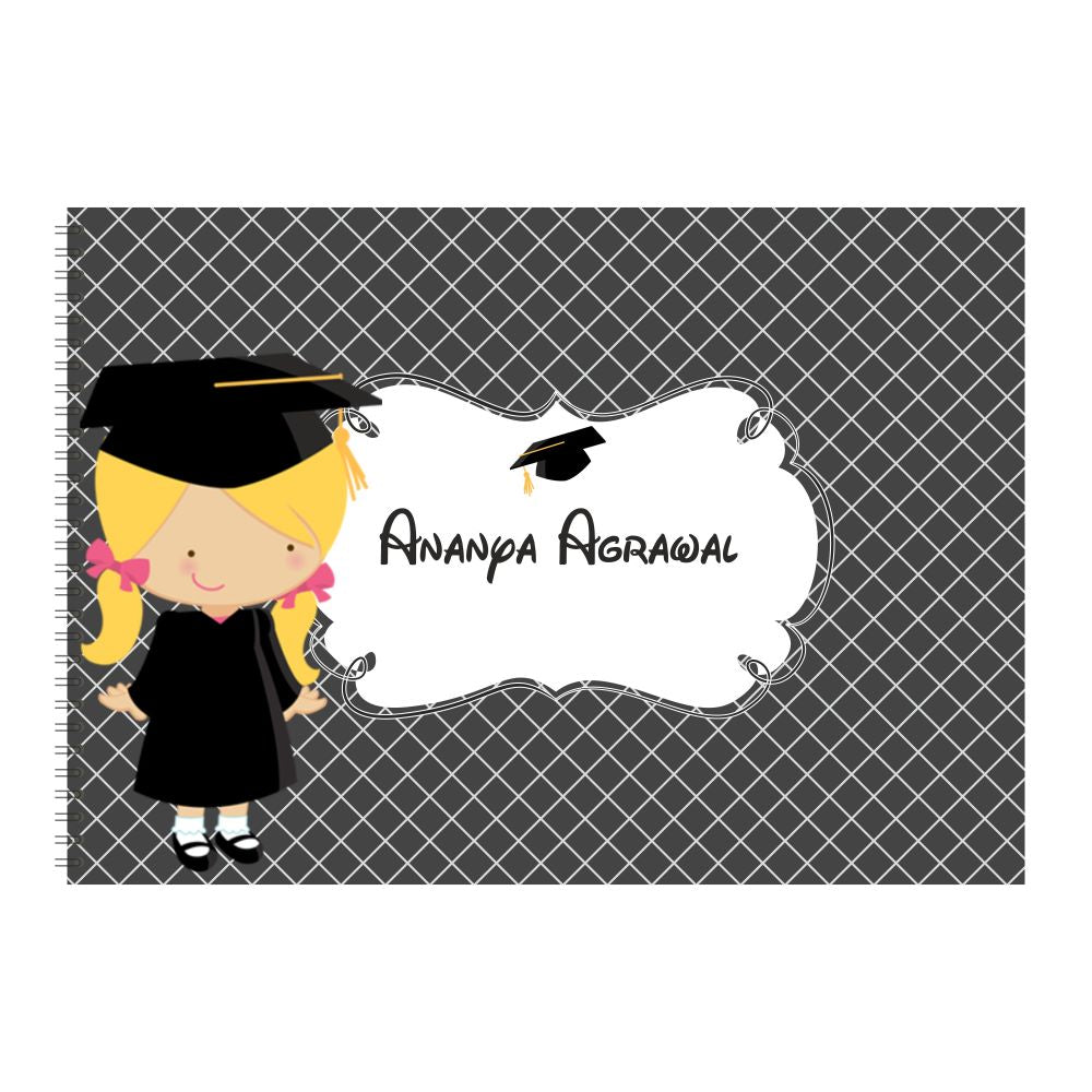 Personalised Sketchbook - Graduation Girl