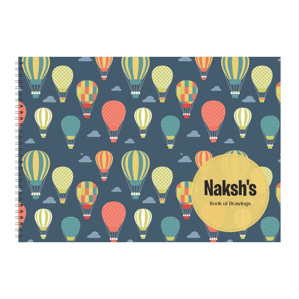 Personalised Sketchbook - Hot Air Balloon