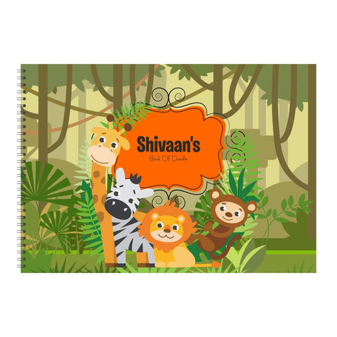 Personalised Sketchbook - Jungle
