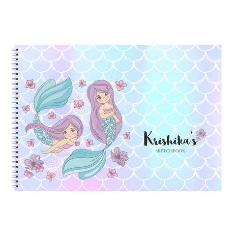 Personalised Sketchbook - Mermaids