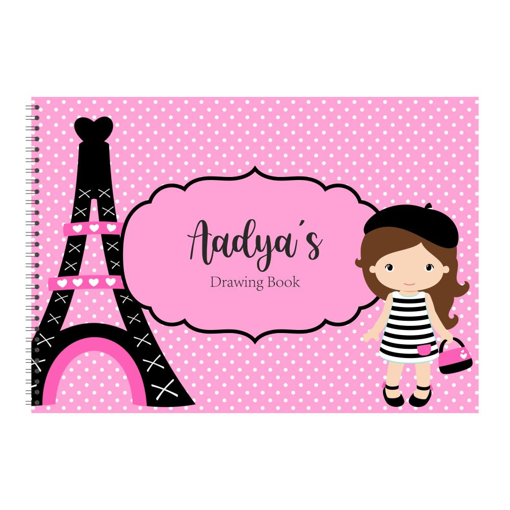 Personalised Sketchbook - Paris Shopping