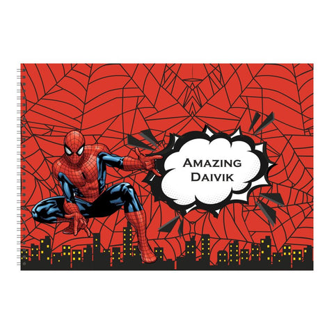 Personalised Sketchbook - Spiderman