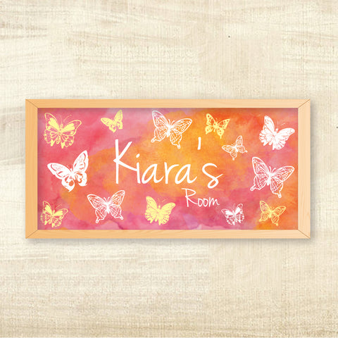 Name Frame - Butterfly