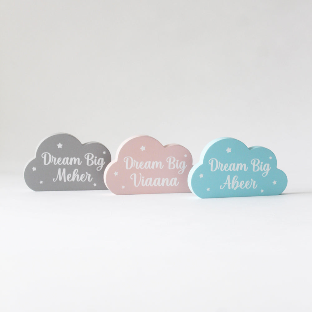 Personalized Dream Big Cloud - Blue