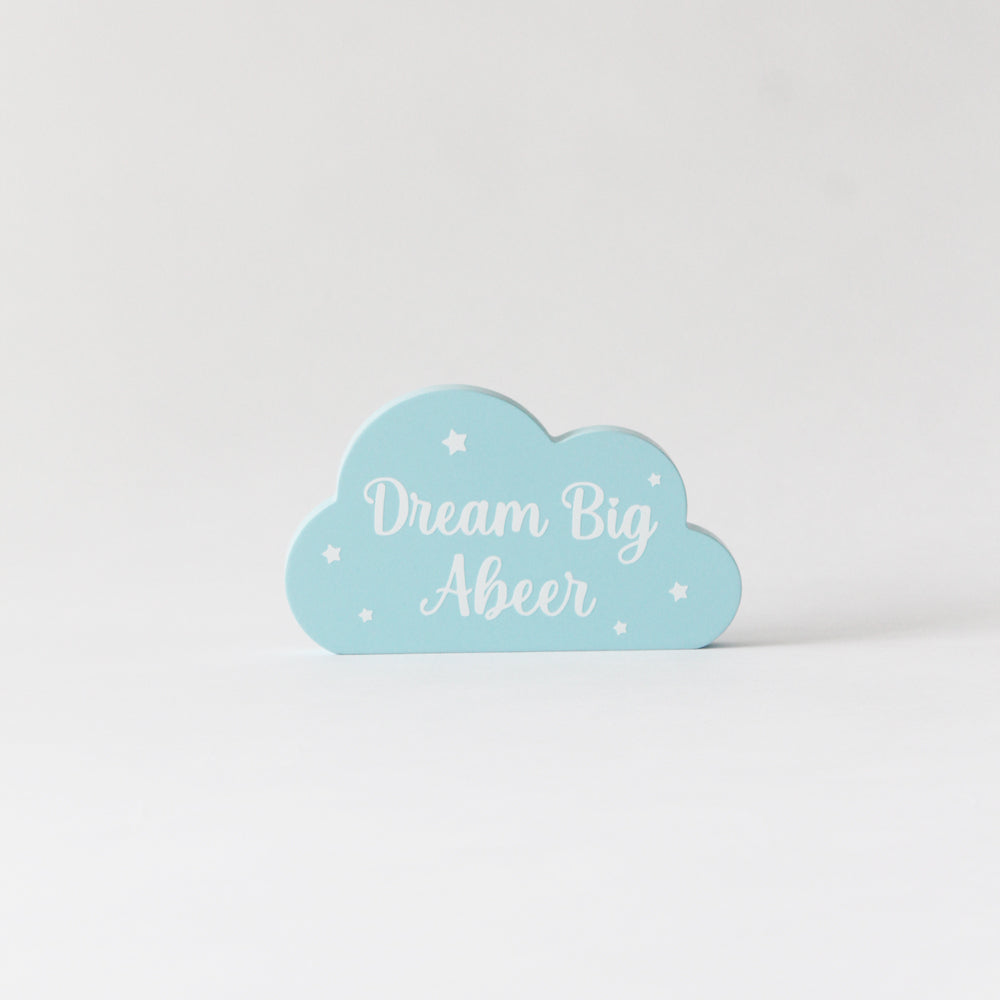 Personalized Dream Big Cloud - Blue