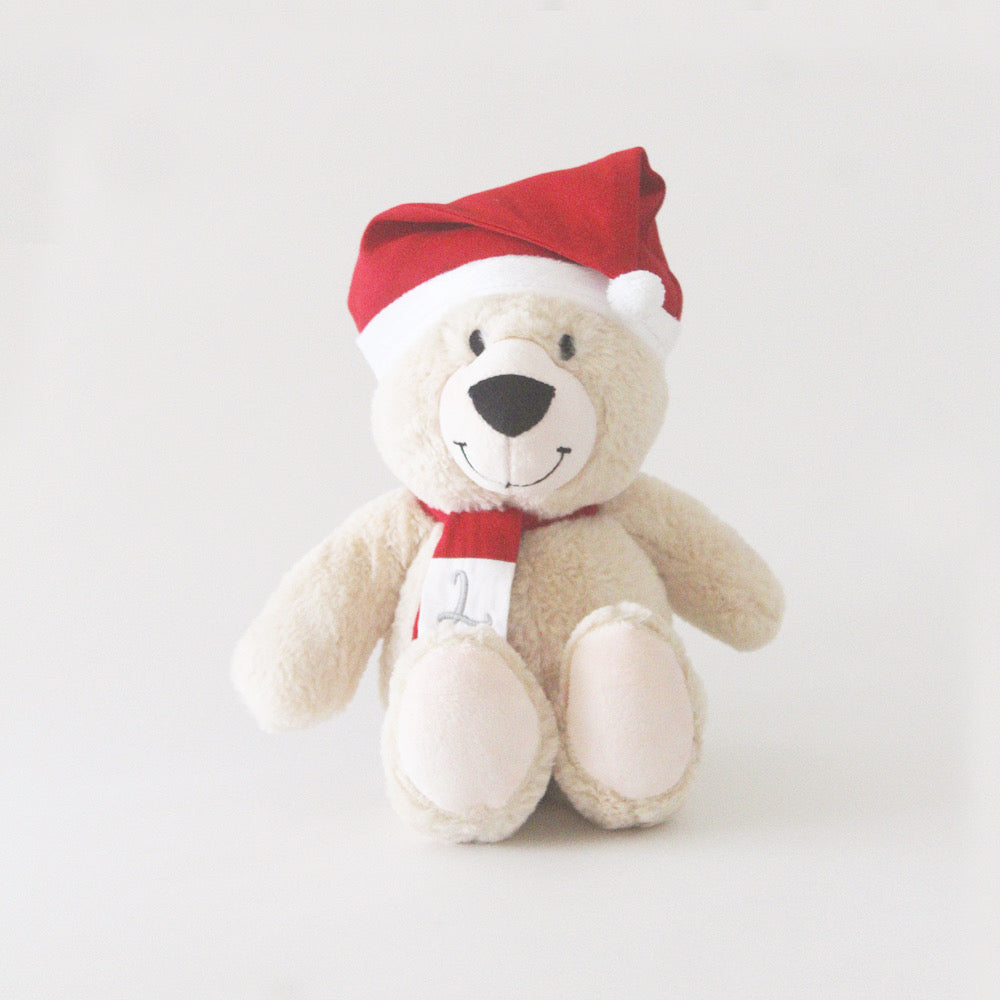 Personalized Christmas Teddy with Cap