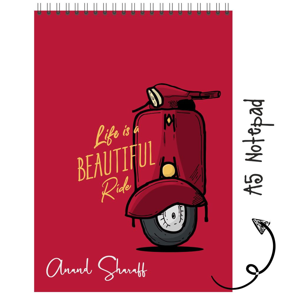 Personalised Notepad - Beautiful Ride