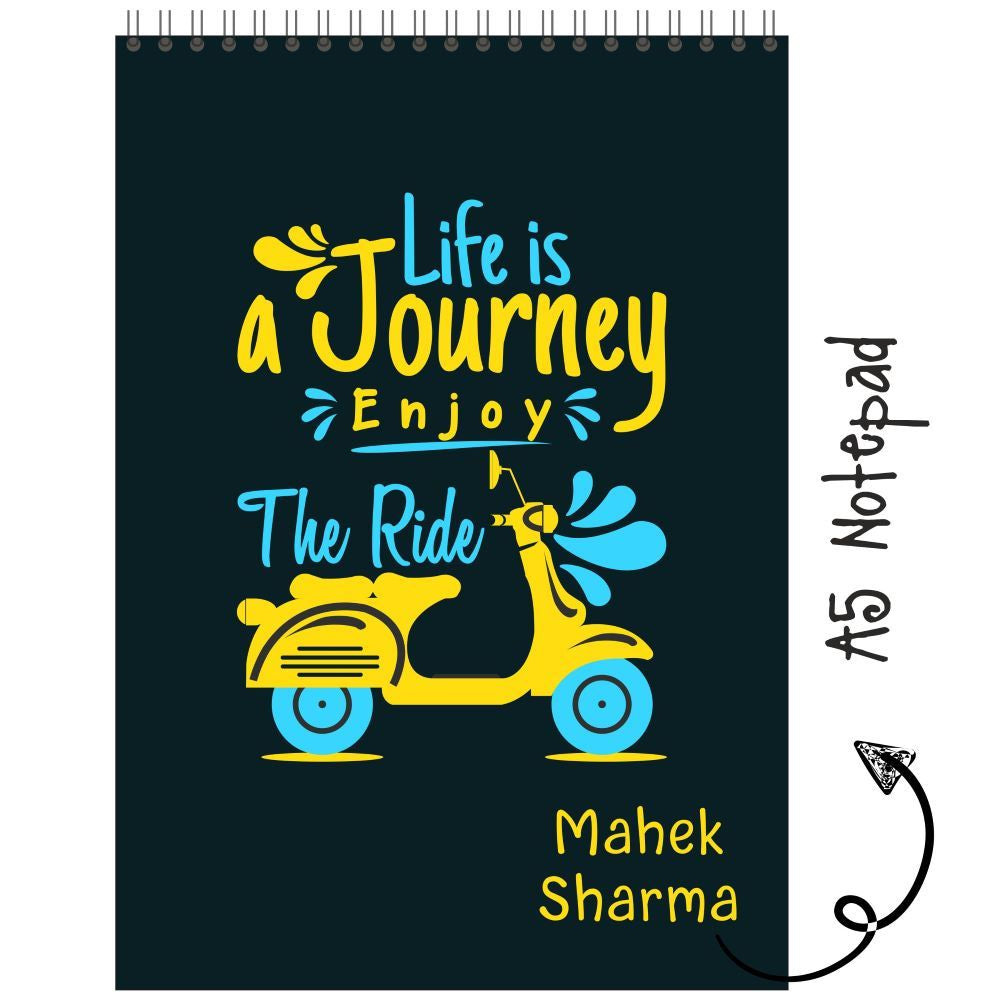 Personalised Notepad - Enjoy The Ride