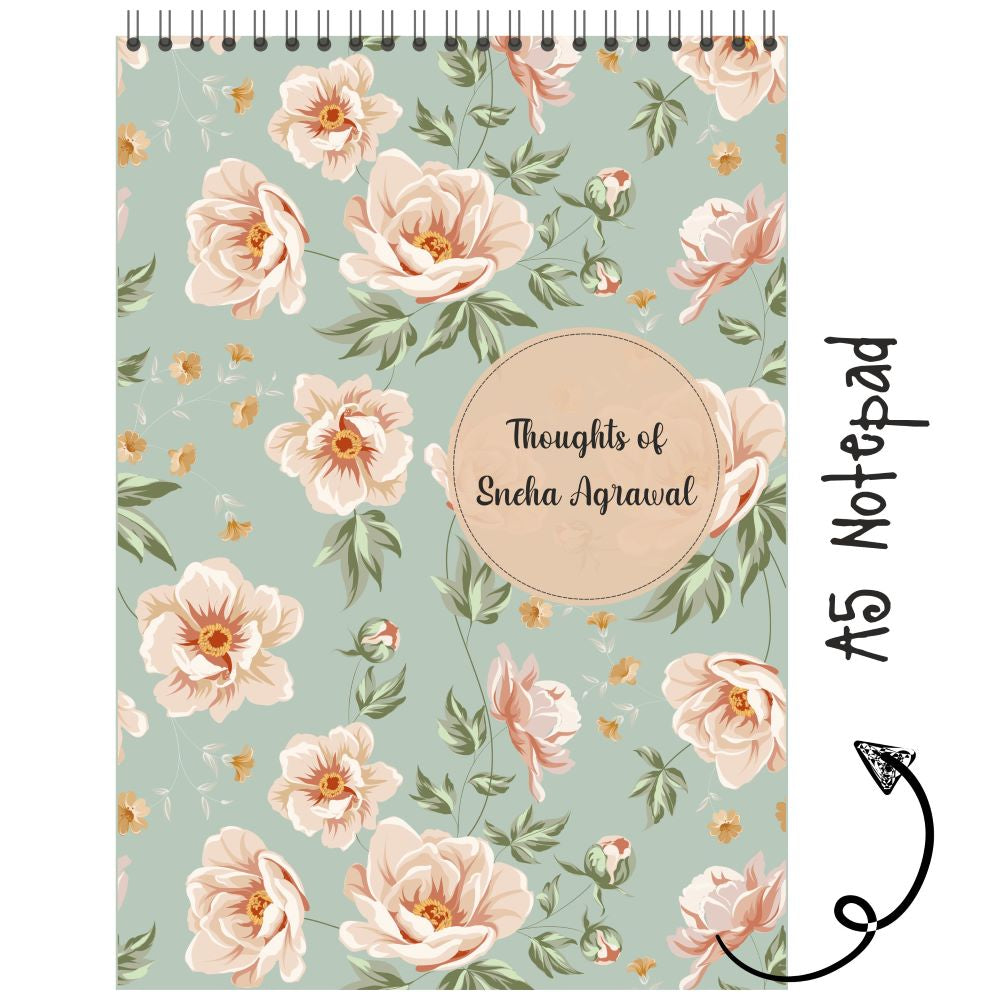 Personalised Notepad - Flower Garden