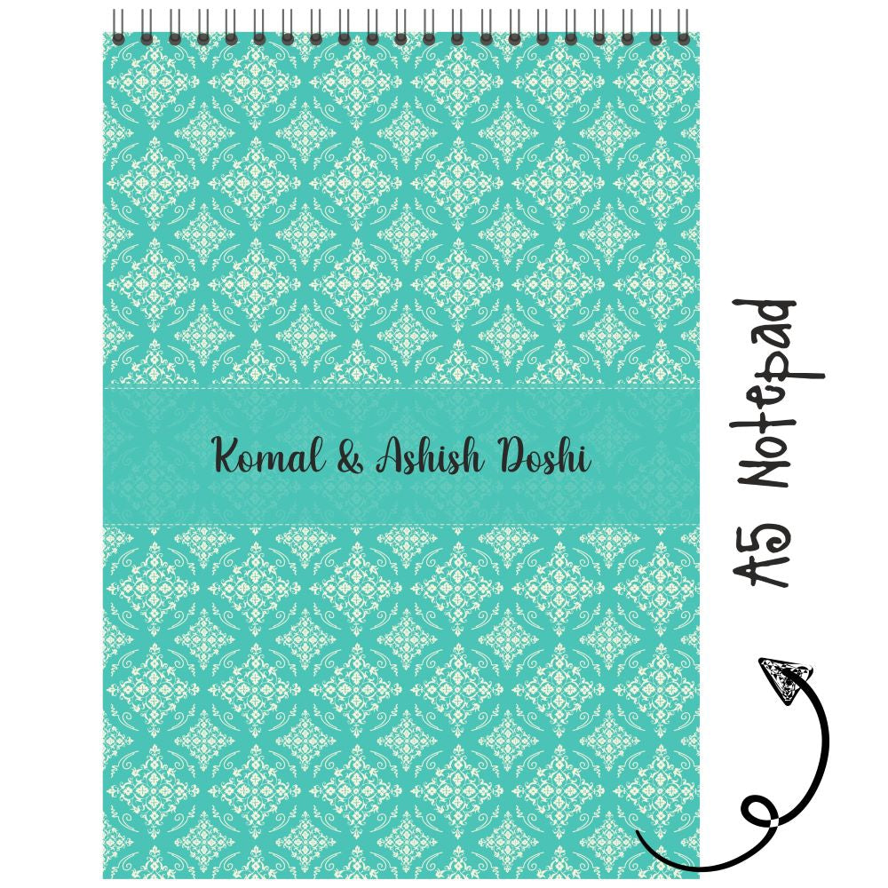 Personalised Notepad - Green Vintage