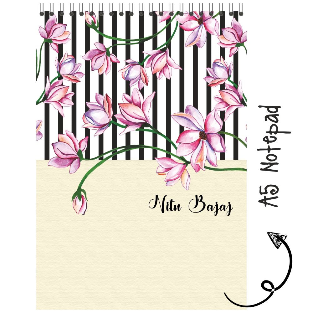 Personalised Notepad - Pink Tulip