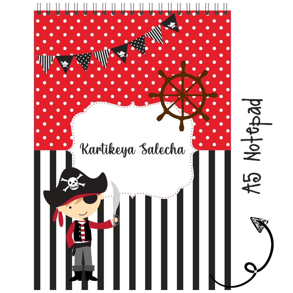 Personalised Notepad - Pirates