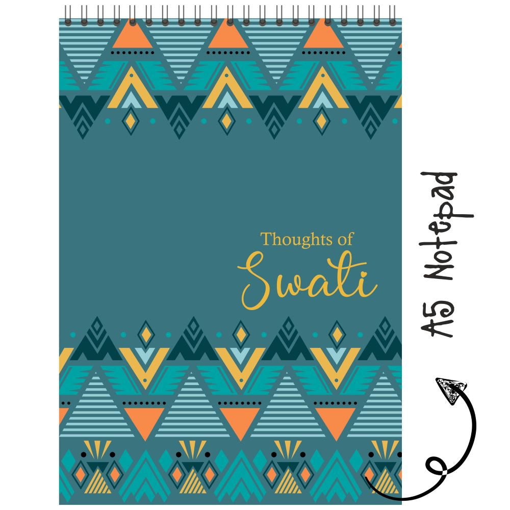 Personalised Notepad - Tribal Geometric