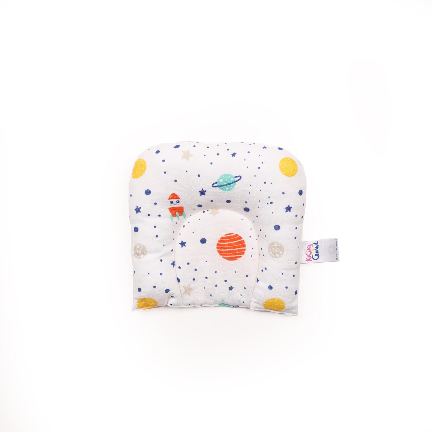 Kicks & Crawl - Space Explorer Organic Baby Pillow