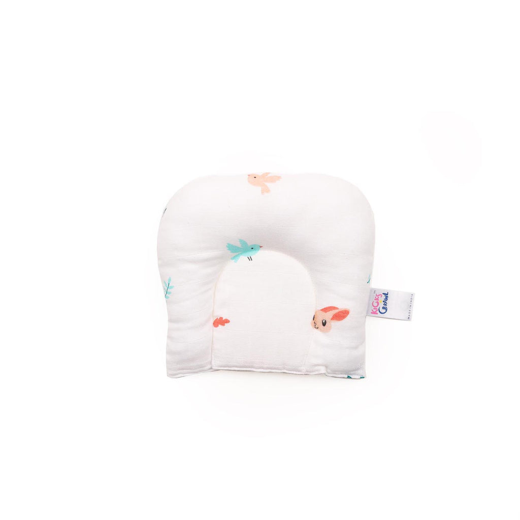 Kicks & Crawl - Organic Baby Pillow - Cute Bunny