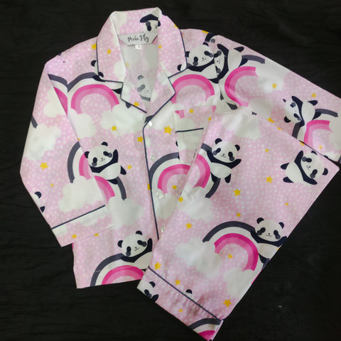 Kid's Pyjama Set - Pink Panda