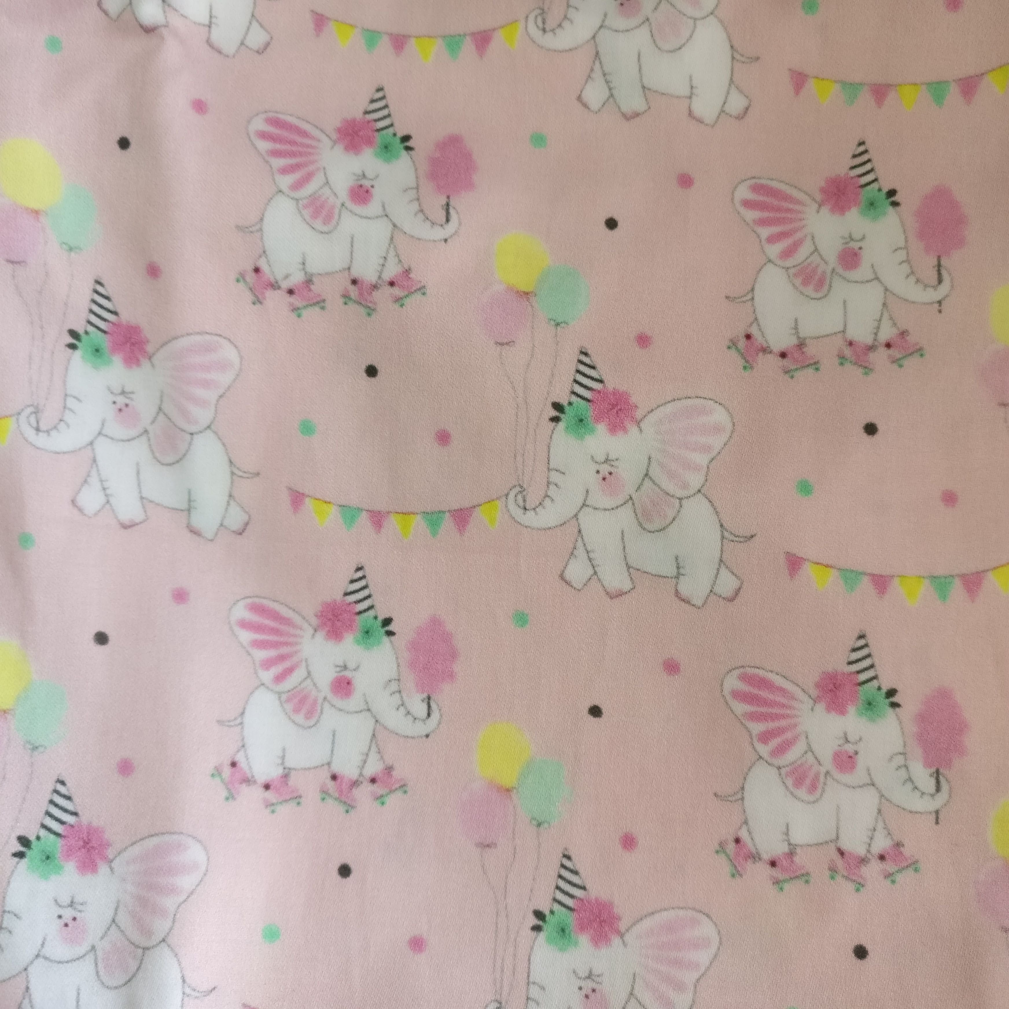 Kid's Pyjama Set - Pink Party Elephants