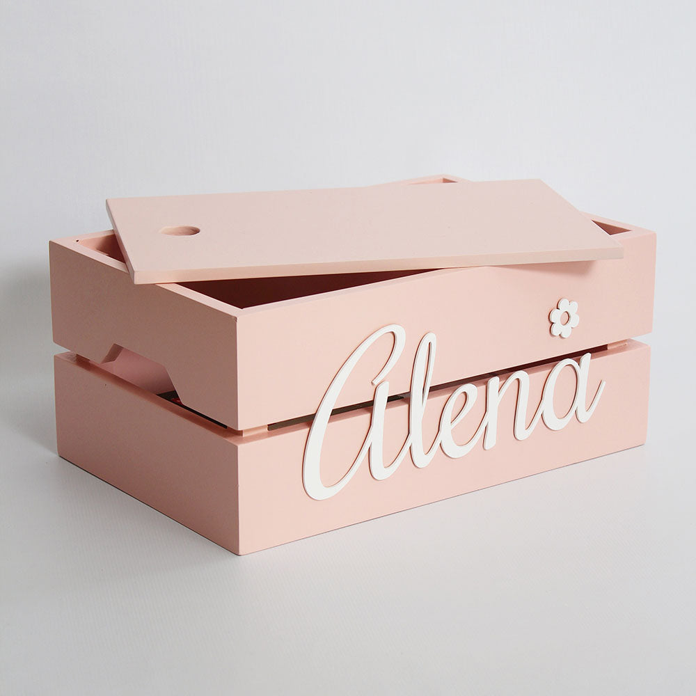 Personalised Name Box, Pink