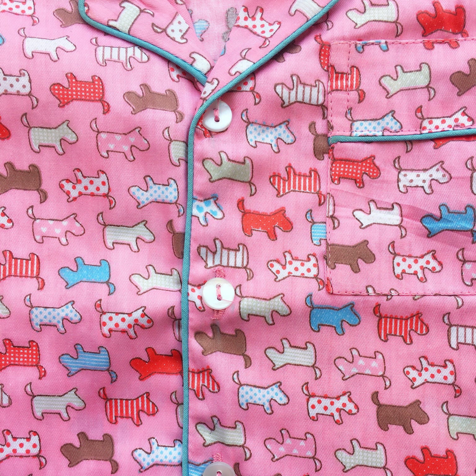 Kid's Pyjama Set - Pink Puppies