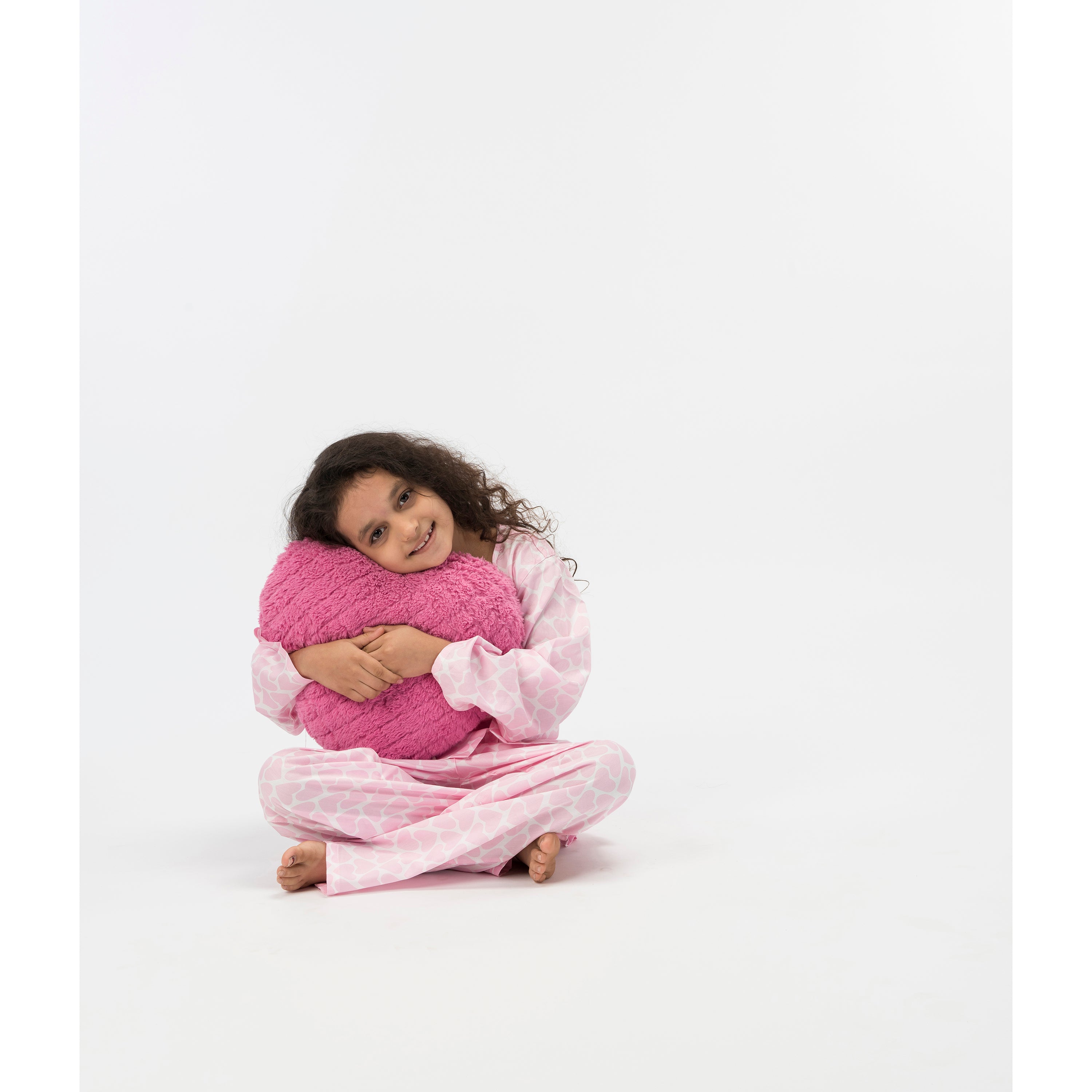 Kid's Pyjama Set - Pink Hearts