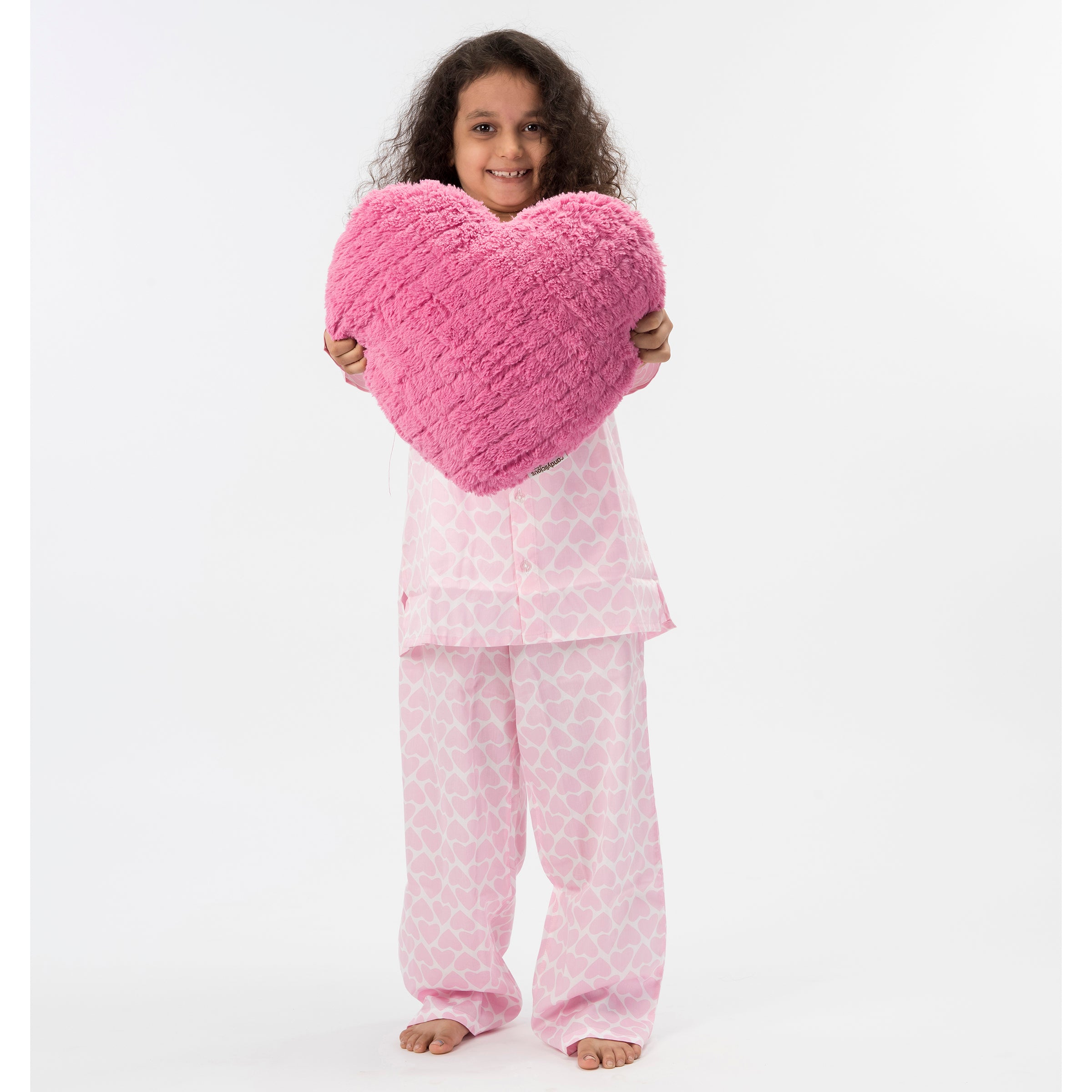 Kid's Pyjama Set - Pink Hearts