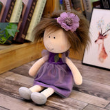Plush Doll - Purple Flower