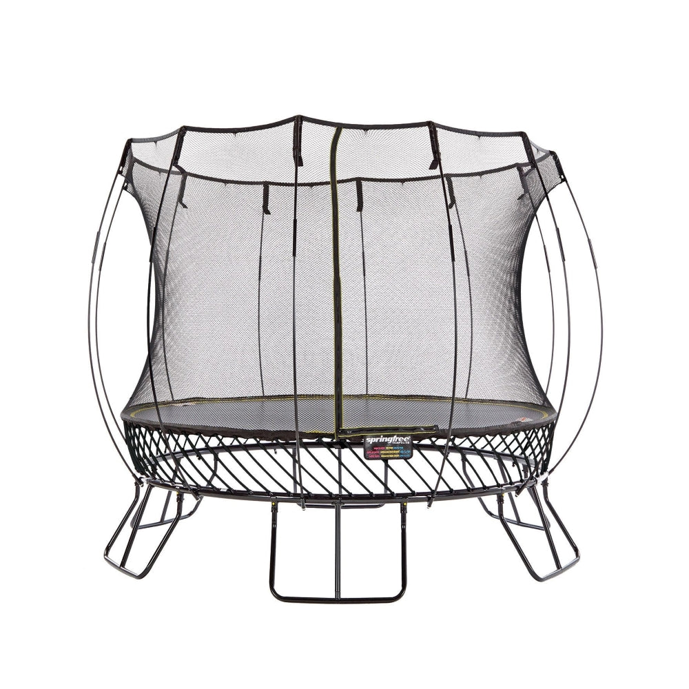 Springfree Compact Round Trampoline With Enclosure