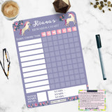 Unicorn Lilac Rewards Chart