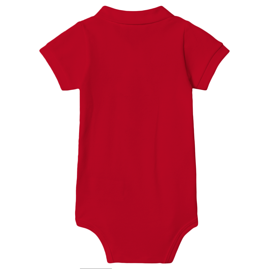 Pique Polo Onesie Set of 2 (Red & Yellow)