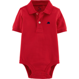 Pique Polo Onesie Set of 2 (Red & Green)
