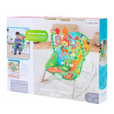 Baby Moo Green Infant To Toddler Happy Baby Bouncer With Hanging Toys Green