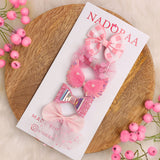 Nadorra Rosy Blush Hairclips- Pack Of 5