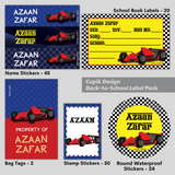 Race Car - Back To School Label Pack