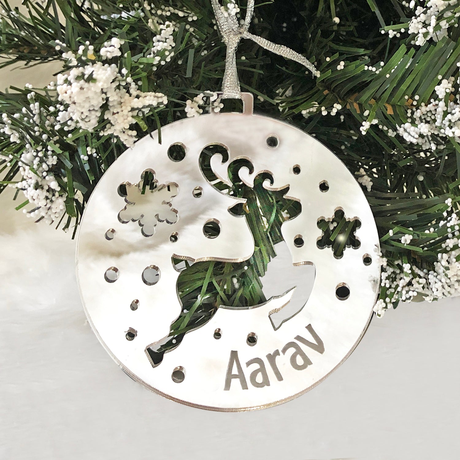 Personalised Christmas Ornament - Reindeer