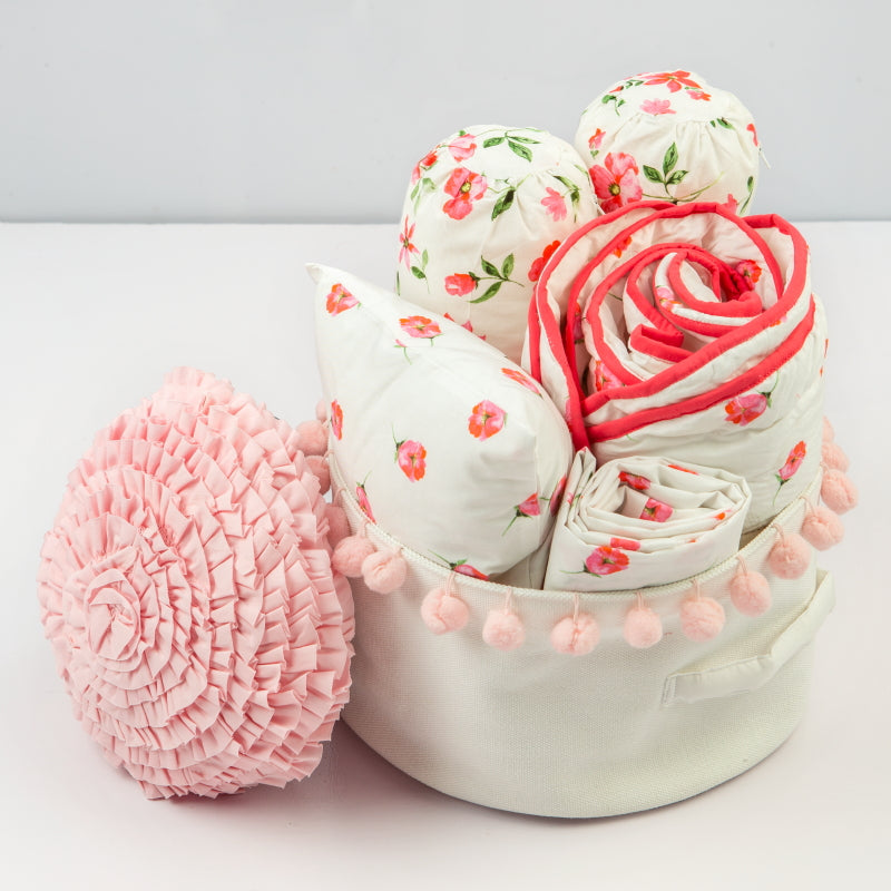 "Rockabye Baby" Organic Crib Gift Hamper (Blossoms)
