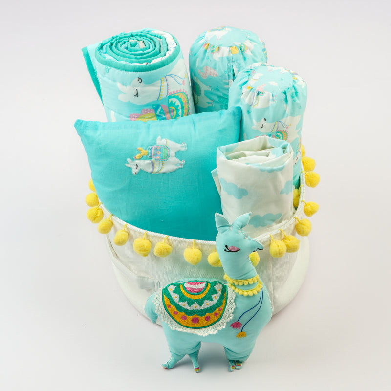 "Rockabye Baby" Organic Crib Gift Hamper (Llama Love)